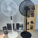 Rechargeable Solar fan + Solar Panel