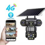 V380 Pro Wireless Triple-Lens Camera – 360° Rotation, Full Color, Indoor & Outdoor