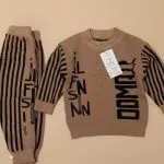 Urban Stripe Kids Set - Brown Edition