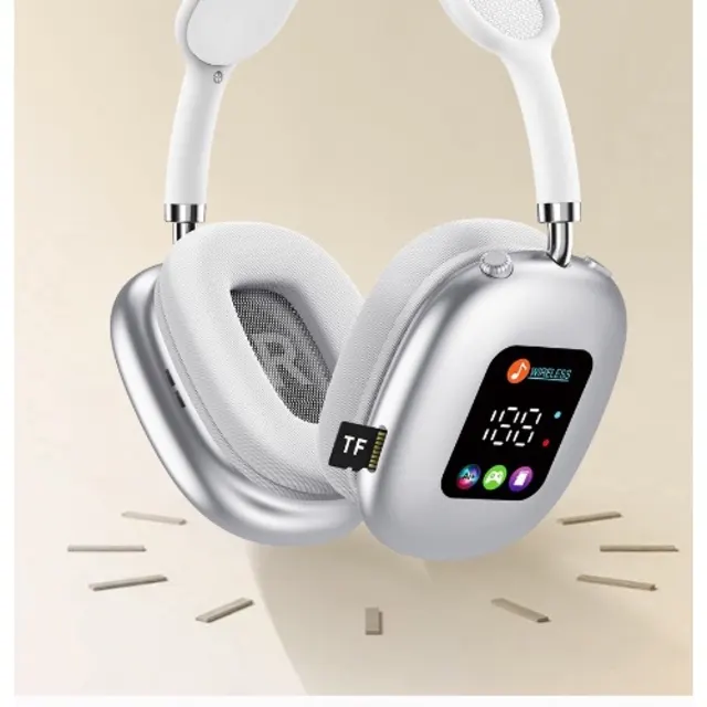 Akz Max600 Wireless Hi-fi Headphones – Ultra-bass & Smart Led Display