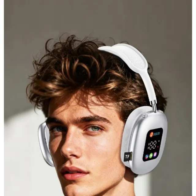 Akz Max600 Wireless Hi-fi Headphones – Ultra-bass & Smart Led Display