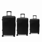 Abs Unbreakable Shell Pilot 360 Degree Pilot Luggage Boxes Set Of 3 - Black