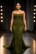 Luxury Touch Beaded Lace Fabric – Per Yard - Image 2