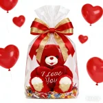 Valentine's Day Classic Sweetheart Teddy Bear Plush, Red, 7.9" - Image 3