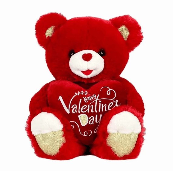 rg Valentine's Day Classic Sweetheart Teddy Bear Plush, Red, 7.9" - Image 1