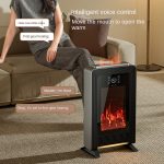 MU New Graphene Heater: 3D Flame, AI Voice, Bluetooth Smart Humidification - Image 3