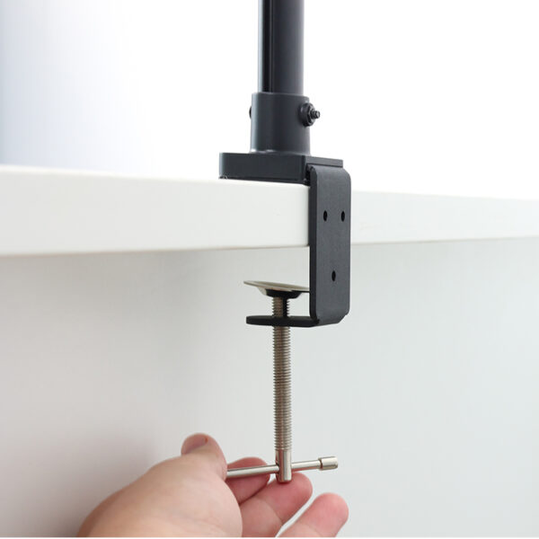 LED Desk Lamp for Home Office - Eye-Caring Architect Lamp with Clamp, Dual Screen Monitor Gooseneck Smart Light - Image 5