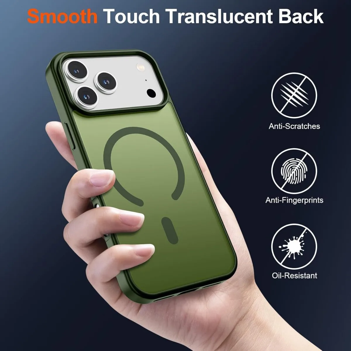iPhone 17 Magnetic Matte Shockproof Case - Skin Feel Max Plus Air Cover