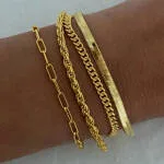 MICCI 18K Gold Plated Stainless Steel Non Tarnish Jewelry Fashion - Image 3