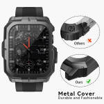 Luxurious Leather Hand Watch & Bangle Set - Elegant Timepiece & Fashion Accessory - Image 3