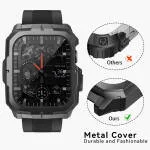 Adjustable Alloy Metal & TBU Smartwatch Band - Premium Replacement Watch Strap - Image 3