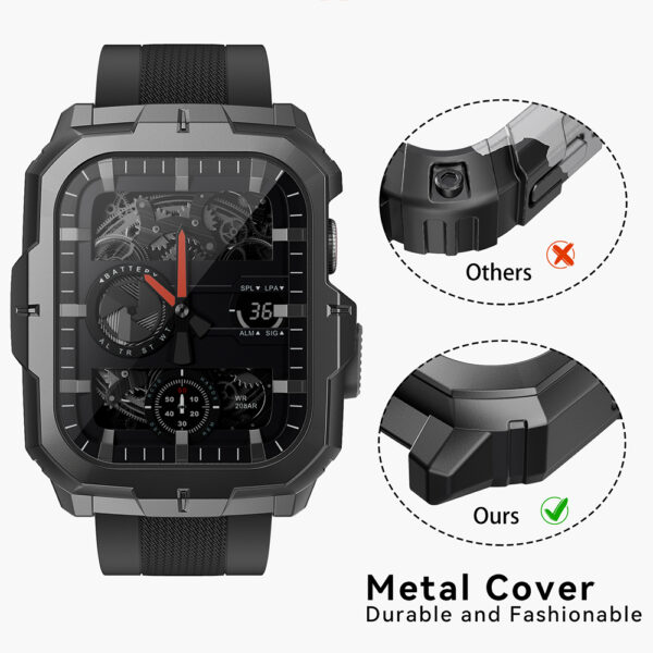 Luxurious Leather Hand Watch & Bangle Set - Elegant Timepiece & Fashion Accessory - Image 3