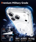 Magnetic Transparent iPhone 17 Pro Max Case - Clear Shockproof Magsafe Compatible Cover - Image 6