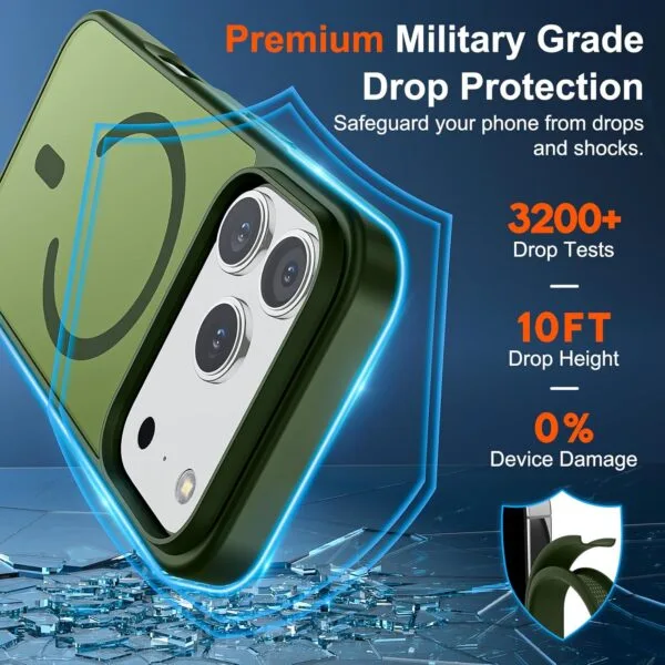 iPhone 17 Magnetic Matte Shockproof Case - Skin Feel Max Plus Air Cover - Image 2