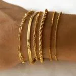 MICCI 18K Gold Plated Stainless Steel Non Tarnish Jewelry Fashion