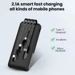 Portable High Capacity 20000mAh Power Bank with LED Display, Fast Charging USB-C & Micro USB Ports for Outdoor Use - Image 4