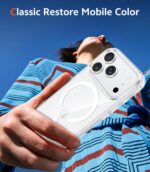 Magnetic Transparent iPhone 17 Pro Max Case - Clear Shockproof Magsafe Compatible Cover - Image 2