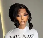 Premium Black Human Hair Wig - Natural Look & Versatile Styling