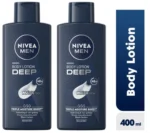 Nivea Men's Deep Body Lotion - 400ml - Pack Of 2