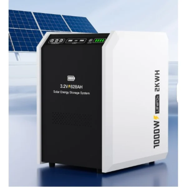 2kWh LiFePO4 Solar Generator - 1000W Pure Sine Wave Portable Power Station