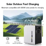 2kWh LiFePO4 Solar Generator - 1000W Pure Sine Wave Portable Power Station - Image 2