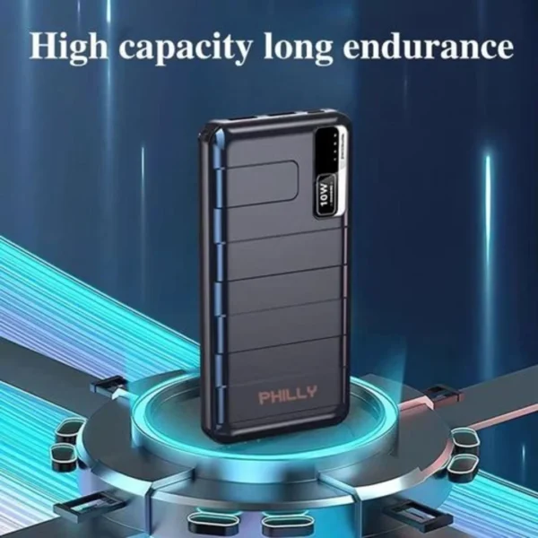 Power Charging Bank 20000mAh - Black PL-203 | Portable Fast Charger - Image 2