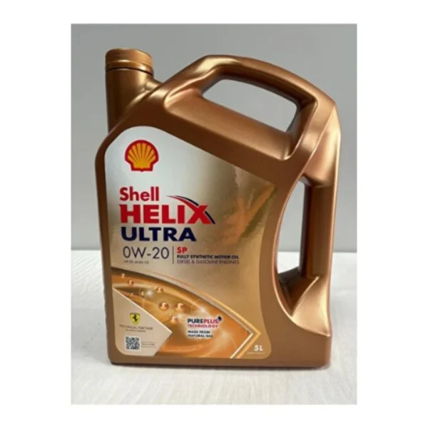 Shell Helix Ultra 0W-20 SP Fully Synthetic Motor Oil 5L - Premium Engine Protection