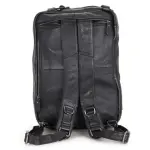 15" Convertible Multi-pocket Leather Backpack - Messenger Laptop Bag - Image 3
