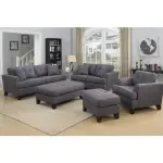 Luxury 6 Seater Living Room Sofa Set - Modern Upholstered Couch Collection