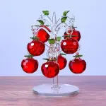 Detachable Crystal Apple Tree Decor - Elegant Home & Office Ornament - Image 3