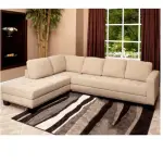 Royal Davina Sectional Sofa with Ottoman - Luxurious L-Shape Couch for Modern Living Rooms