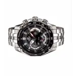 Casio Edifice Men's Stainless Steel Watch - Silver | Chronograph & Date Display - Image 2