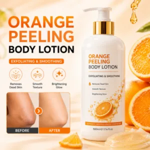 Orange Peeling Lotion: Dead Skin Remover & Whitening Body Care for Smooth, Radiant Skin