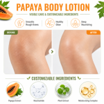 Papaya Strong Bleach Cream & Whitening Body Lotion for African Skin - Image 2